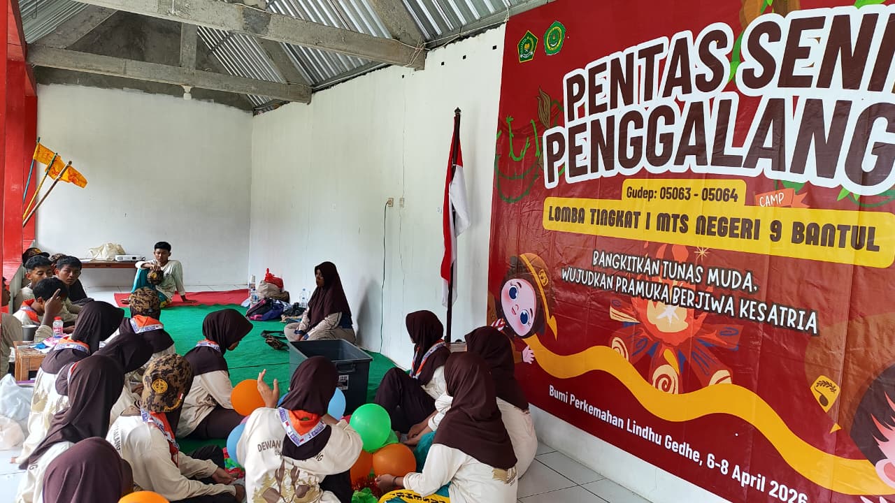 Dewan Penggalang dan Pembina Pramuka MTsN 9 Bantul Gelar Rapat Persiapan Wide Game dan Pentas Seni